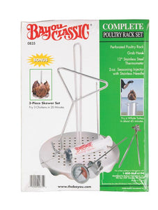 Bayou Classic Poultry Frying Rack 9.75 in. L x 9.5 in. W