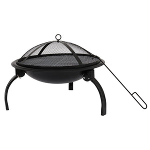 21 Inch Charcoal Grill With Charcoal Net & Carrying Bag