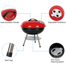 Load image into Gallery viewer, Portable 14 inch BBQ Grill Outdoor Indoor Barbecue Stove
