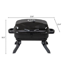 Load image into Gallery viewer, Portable Charcoal Grill BBQ and Smoker with Lid Folding Tabletop Grill
