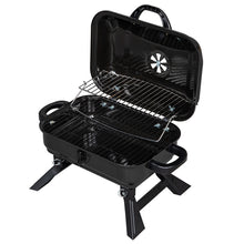 Load image into Gallery viewer, Portable Charcoal Grill BBQ and Smoker with Lid Folding Tabletop Grill
