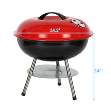 Load image into Gallery viewer, Portable 14 inch BBQ Grill Outdoor Indoor Barbecue Stove
